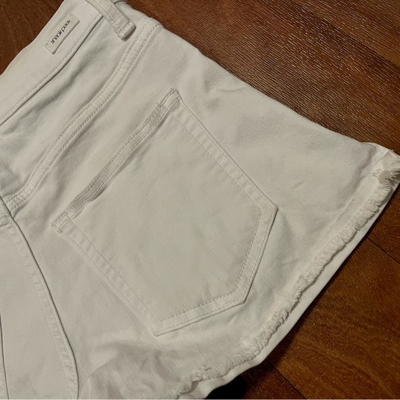 Sneak Peek shorts high rise white cutoff fringe size small - Picture 6 of 11